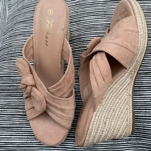 Cute comfort wedges- brand new
